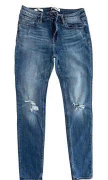 Vigoss Jagger Skinny Jeans Distressed‎ BlueStone Wash Denim Size 30