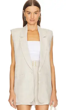 Nwt stile by per lei layered sleeveless blazer