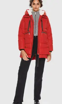 Orolay 092 Universe® Women's Thickened Down Jacket Hooded Red small