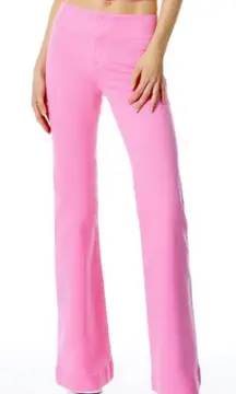 Alice + Olivia Mid Rise Bootcut Stretch Denim Olivia Jeans Primrose Pink 27