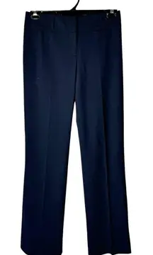 Boss Hugo Boss‎ Pants Women 2 Blue Wool Straight Leg Trousers Career Corpcore