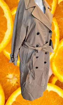 NWT Massimo Dutti Double Breasted‎ Trench Coat 6731 Size S