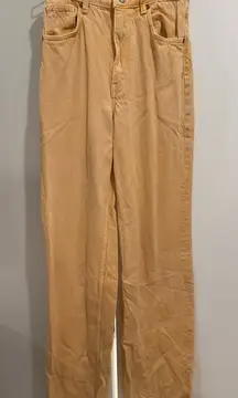 ZARA Orange Jeans Wide-Leg