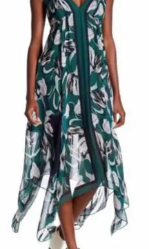 Emerald Isabela Handkerchief Long Casual Maxi dress