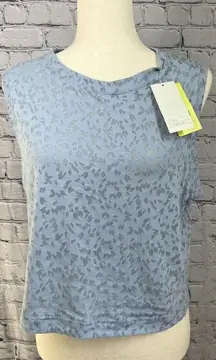 All in Motion Women's Light Blue Crop Active Tank Top - Size Large NWT