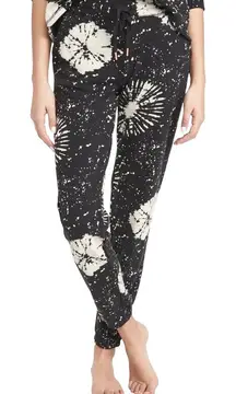 PJ Salvage Pants Women Small Black Ivory Stormy Monday Jogger Sweat‎ Pants NWT
