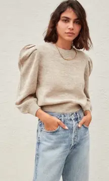 Jessie Loeffler Randall Puff Sleeve Sweater Wool Large