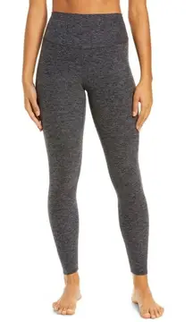 Alo Yoga Alosoft High-Waist 7/8 Heather Gray Highlight Leggings
