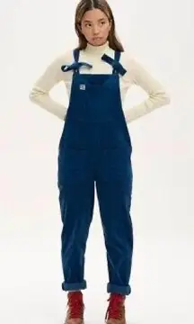 Lucy & Yak | Sea Blue Original Corduroy Dungaree Y2K Utility Overalls | Size 6