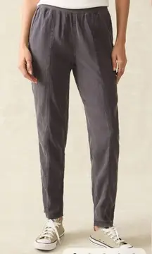 Faherty Gray Taper Pull On Pants Size Small