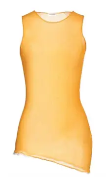 Acne orange asymmetrical sleeveless top S