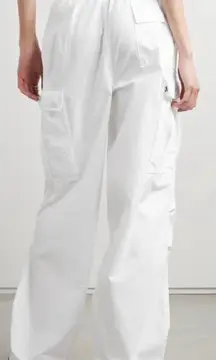 Nili Lotan Lison White Oversized Cargo Pants Size XL NWT Made in USA