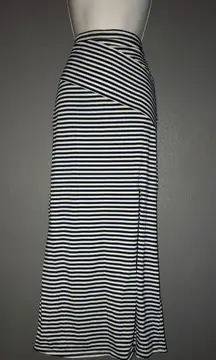 Summer / Fall Striped Maxi Blue & White Skirt size Womens Small