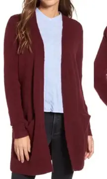 Madewell alpaca merino wool burgundy super soft sweater cardigan‎ size XS ryder
