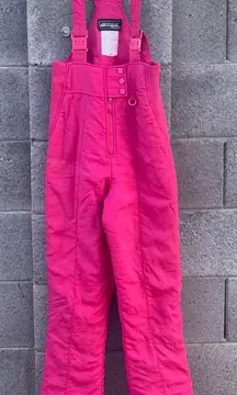 Women's Skitique International Pink Overalls L