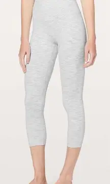 Lululemon Wunder Under Crop Hi-Rise 21" in Wee Are From Space Nimbus Battleship