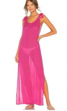 Lovers + Friends  Grommie Maxi in Bright Pink Barbie Revolve Womens Size S