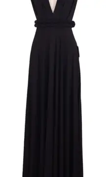 NWT Lulu's Tricks of the Trade Convertible Maxi Dress Black Sz Medium