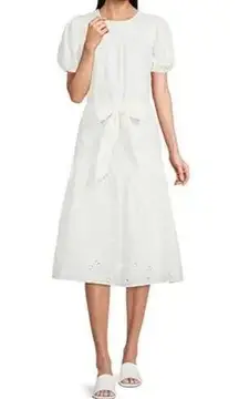 Alex Marie White Eyelet Thaliana Shift Dress Sz.18 NWT