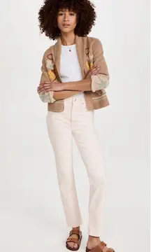 Redone New! High Waisted Straight Leg Jeans