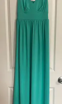 Teal Strappy Maxi Dress