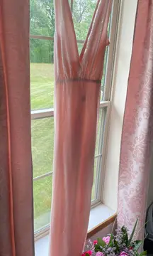 Light Pink Long Sequin Dress