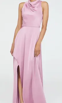 Theia Amara Cowl Neck Gown in Lilac Whisper Size 4 NWT