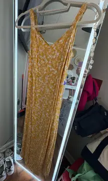 yellow and white old navy dress