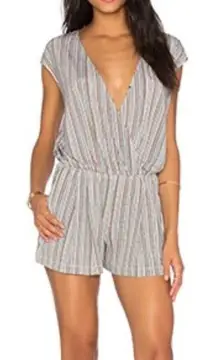 BCBGeneration Cross Front Romper in Canyon Clay
