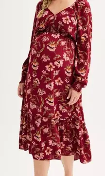 Sonoma Red Bishop Sleeve Sundress