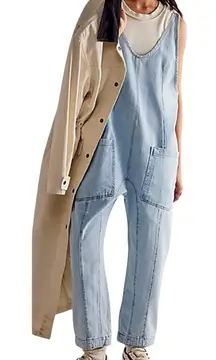 NWOT Free People We The Free High Roller Sleeveless Jumpsuit MEDIUM in Whimsy