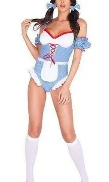 NEW Roma Gingham Kansas Girl Dorothy Wizard of Oz Costume Size Small