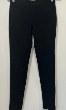 Zang Toi Womens Leggings Small Black Full‎ Length Stretch Mid Rise Capsule Basic
