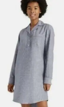 Levi's Gray Button-Up Sleep Shirt