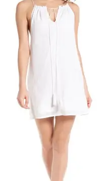 Obey Worldwide Isle 100% Cotton Dress in white. Size medium. Fully lined.