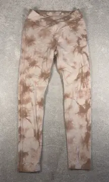 victoria‎ secret PINK Crossover tie dye leggings large pink orange