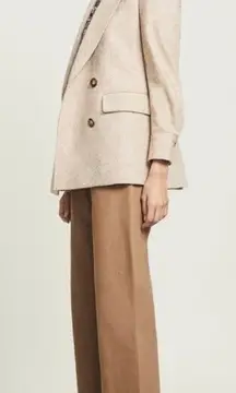 Veronica Beard Pyle Dickey Blazer Jacket Oatmeal Tweed Blazer Size 0
