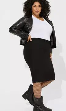 Torrid‎ Midi Studio Luxe Ponte Pencil Skirt size 2