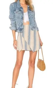 FREE PEOPLE |‎ Tuscan Sunrise Skirt | Size 4 | Linen Blend