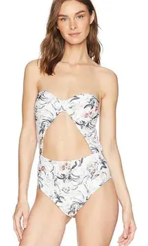 Rachel  Floral knot cut out One Piece Swimsuit Size L
