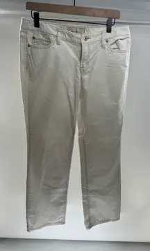 Loft Women's‎ White Slim Boot Jeans Size 8