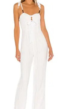 Tularosa Billie Jumpsuit in White XS