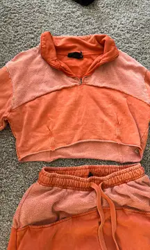 Out From Under Coral Sweatsuit