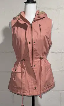 Love Tree Women’s Light Pink Fleece Vest Size Small