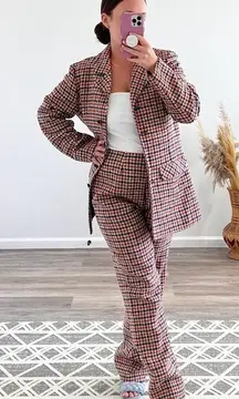 Vintage‎ Pendleton 1970’s houndstooth 2 piece suit set blazer & pants americana