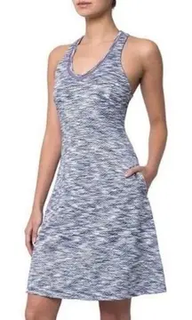 MPG Blue Gray Athletic Dress Built in‎ Bra Racerback Women's Size XL