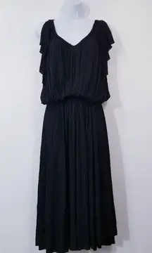 Tomas Maier Black Midi Dress