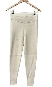 Lounge Tommy John Ribbed Sweater  Pants Leggings Comfy Cream Beige Ivory Small S