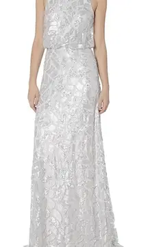 Donna Morgan Collection  - Tiffany Sequin Halter Gown