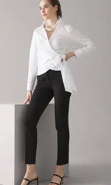 WHBH Comfort Stretch Slim Ankle Pants - Black